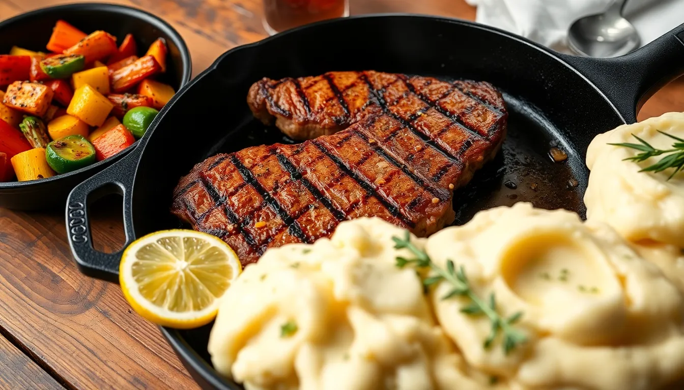cooking steak tips